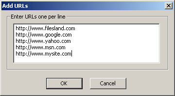 Add URLs