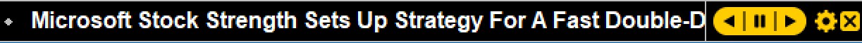 Stock News Ticker controls